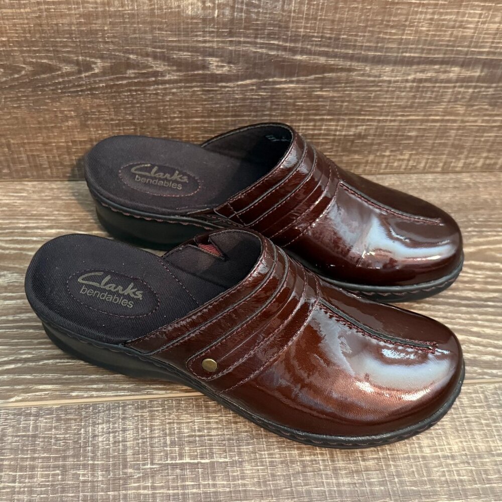 Clarks Bendables Leather Slip-On Clog - Size 6 - image 6